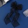 Hair clip "Schoolgirl" bow point, 12x30 cm, black