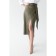 Artificial leather skirt with a belt, size 50