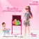 Carbonnic “first teacher” doll with baby, furniture and accessories