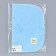 Single for animals reusable absorbent, 40 x 30 cm, blue