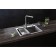 The kitchen washing Ulgran Steel, 500x450 mm, brushed steel