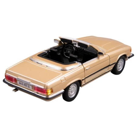 BBURAGO Mercedes-Benz 450 SL (1977), Die-Cast, 1:32, Golden color-3