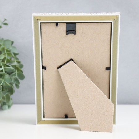 Photo frame Plastic "reed" 10x15 cm, white krakelyur-3