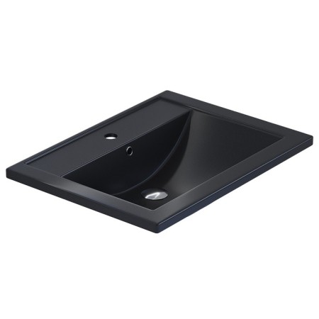 Sink uperwood Foster Quartz, quartz, 60 cm, black matte, space-2