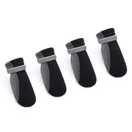 Dog boots "Comfort +", size XL (5, 9 x 4, 8 cm), gray-black