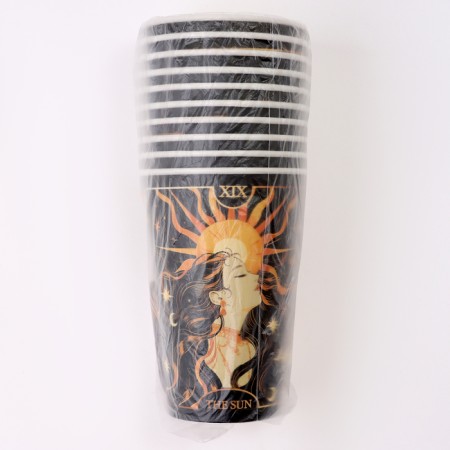 A one -time paper glass for coffee "Tarot Sun", 400 ml-3