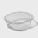 A plastic disposable container with an insoluble lid pr-CRKS-500, 500 ml, 15.9 × 13 × 5.5 cm, 10 pcs/units.