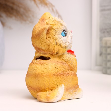 Pig a piggy bank "Kitten with a bell" 12cm-3