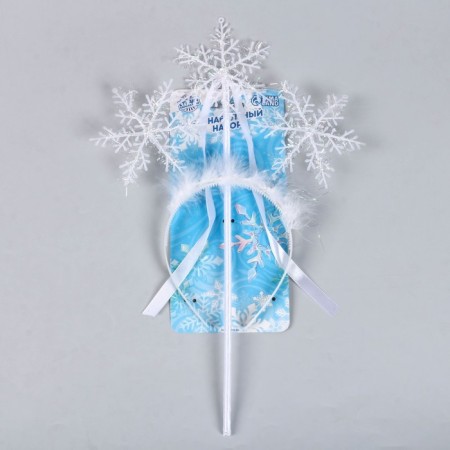 Carnival set "Snow Maiden", 2 items: rim, rod-1