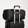 Road bag on lightning, external pocket, shoe compartment, suitcase holder, long belt, gray color.
