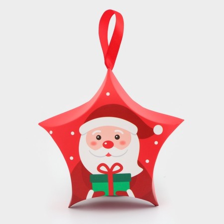 Folding New Year's box "Star Gift" 7 x 5.5 x 2 cm-1