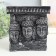 Souvenir Polystone candlestick for 3 candles "Three Buddha" 15.5x6x16.5 cm