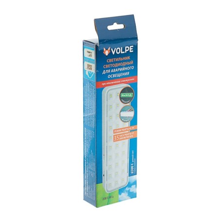 LED LED emergency lighting Volpe, "output",! battery, 2 watts, 6500k, 230 V-4