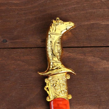 Souvenir knife, 19 cm, horse -shaped handle, mix-8