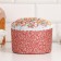 Paper forms for cupcake, muffins and kulich "red flora" 134x90 mm (packing 1400 pcs)