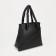 Soper bag with zipper, black color