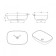 ABBER STEIN AS2620 sink, invoice, 600x400x130 mm, artificial stone, white