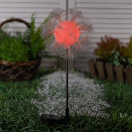 Garden lamp on the sunny battery "Block", 70 cm, 1 LED, glow of multi (RGB)-2
