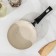 STON SIGN, D = 14.3 cm, plastic handle, anti -stick coating, beige color