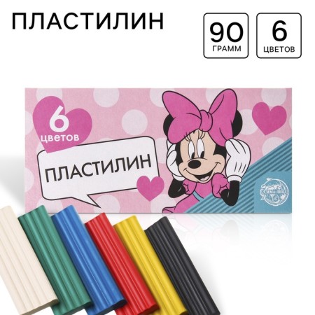 Plasticine 6 colors 90 g "Minnie", Minnie Mouse