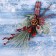 Decor "Winter charm" berry berries needles bow, 28 cm