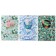 A4 notebook, 96 sheets in a cage, Floral Collection, cover Cover Cardboard, matte lamination, 3D foil, OFSET 65G/m2, MIX