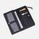 Women's wallet on the button, black color