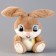 Soft toy "Bunny", 21 cm, beige