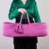 Luel with a mattress, 70 x 42 x 24 cm, pink, cotton