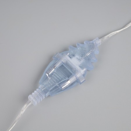 Extension cord for indoor garlands with a circuit breaker, 5 m, transparent thread, UMS-Vilka-10