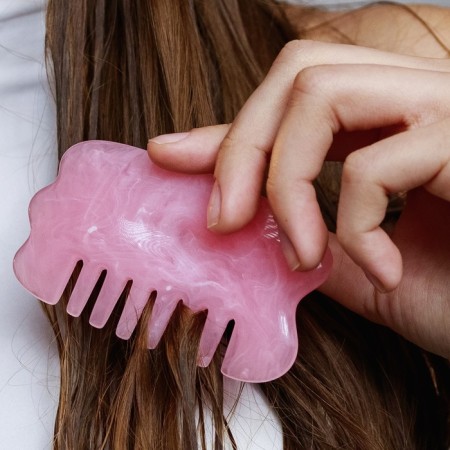 Gouas massage "Saw", 8.5 × 5 cm, pink color-7