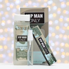 Gift set of men's VIP man only, shower gel 250 ml, perfumery water 30 ml