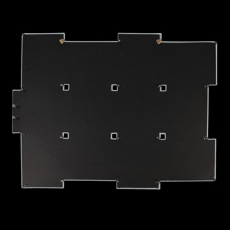 Photo frame plastic in 12 photos 10x15 cm "shallow peas" white 43.5x57 cm-3