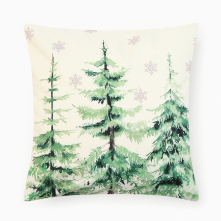 Set of decorative pillowcases Ethel "Hello, Winter" 40*40 cm - 4 pcs, 100% p/e, velor-4
