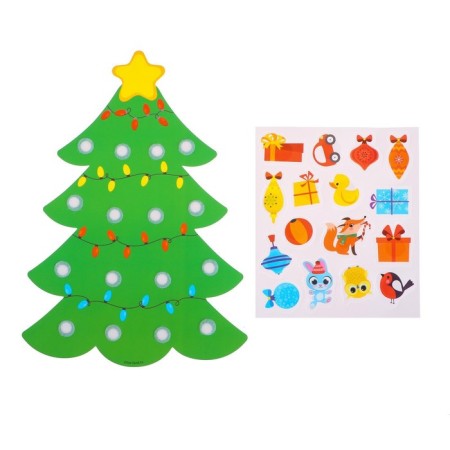 New Year's Velcro game "New Year! Christmas tree ", decorate the Christmas tree, sort toys-2