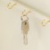 Key "Flowers on the book" Elephant bone 26.5x31.5x4.5 cm
