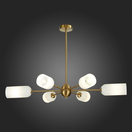 Ceiling Ceiling ST LUCE. SL1180.202.06. Treviso. 6x40 W, E14, 100x100x65 cm, golden color-2