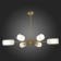 Ceiling Ceiling ST LUCE. SL1180.202.06. Treviso. 6x40 W, E14, 100x100x65 cm, golden color