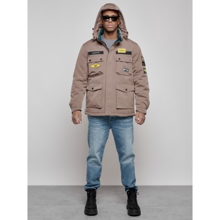 Male Winter jacket, size 54, brown color-14