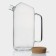 Glass jug with a cork cover Bellatenero "Eco", 1.8 l, 17 × 10.5 × 22 cm