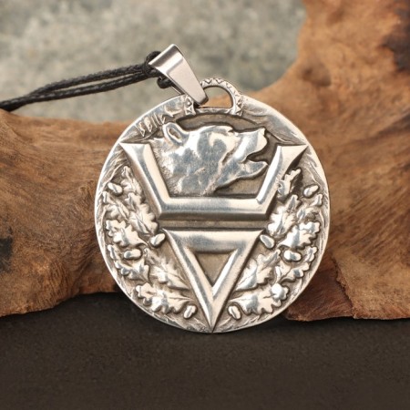 The amulet "Symbol of Veles", metal pudter, art casting