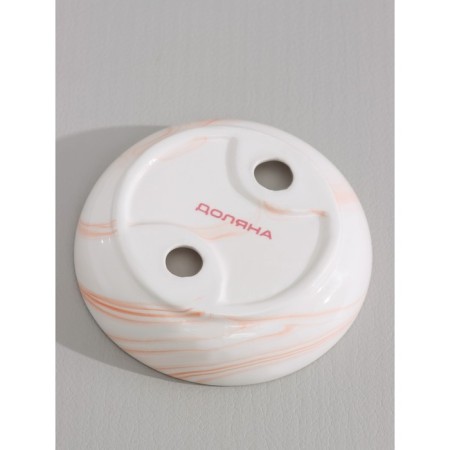 Soapwood ceramic share "rosalin", white-beige color-3