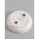 Soapwood ceramic share "rosalin", white-beige color