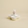 Porcelain Mengoritsa SL Home "Rabbit", 3 cells, 30 ml, 11.5 × 9.5 cm, white color