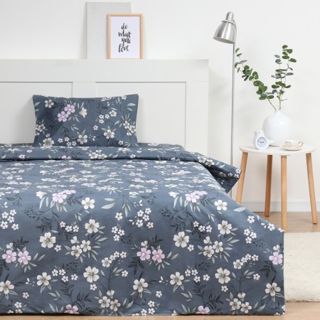 Bed linen 2 joint venture and I Bloom, 173x215cm, 175x214cm, 50x70cm-2pcs, microfiber, 60g/m2