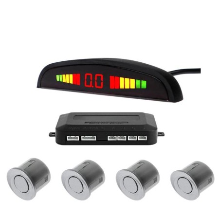 Parking system, 4 sensors, LED screen, 12 V, gray sensor