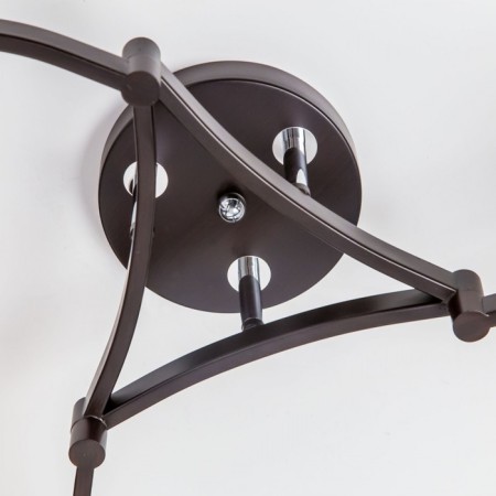 Ceiling chandelier Citilux "Berta" CL126132, 62x62x37 cm, 3x75W, E27, brown color-8