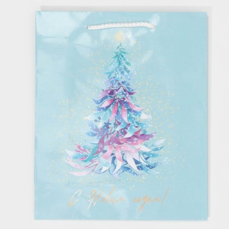 Laminated vertical "Christmas tree", ML 21 x 25 x 8 cm, New Year-6