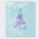 Laminated vertical "Christmas tree", ML 21 x 25 x 8 cm, New Year