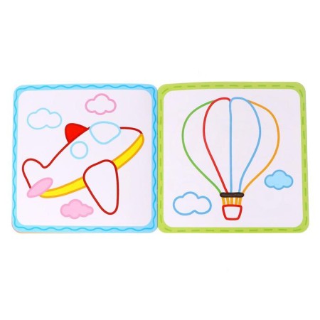 Reusable coloring "Transport", 12 p.-2
